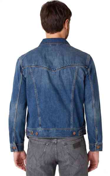 Wrangler Herren Jeans Jacke Mid Stone